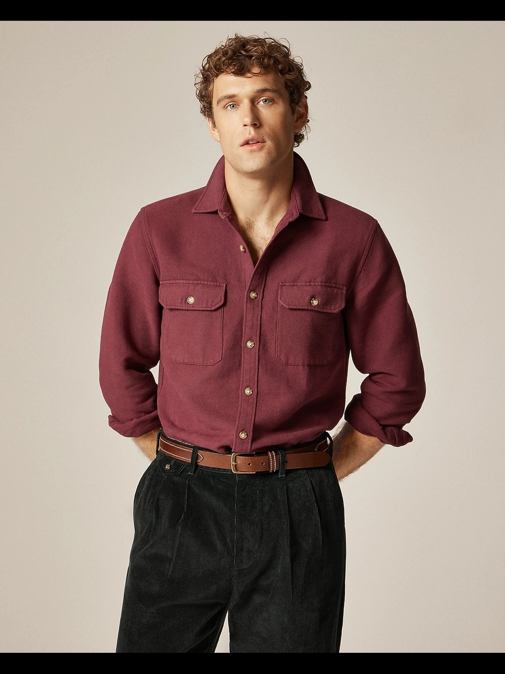 J.crew Heavyweight chamois workshirt in Japanese cotton XL